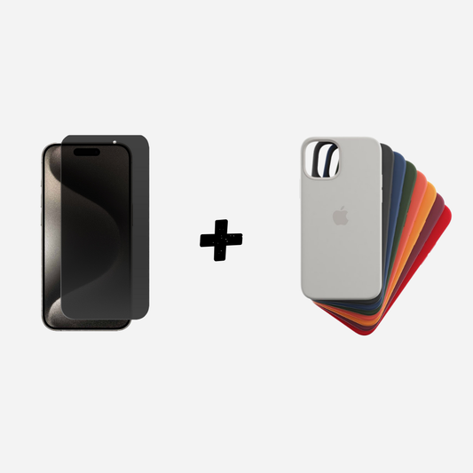 Combo Funda + Vidrio Templado de Privacidad