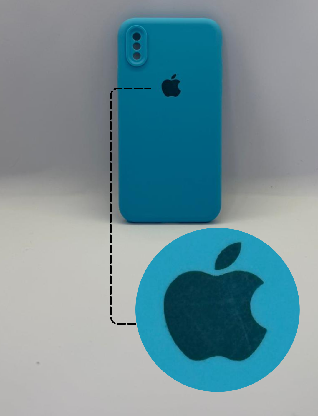 iPhone X y iPhone XS Celeste